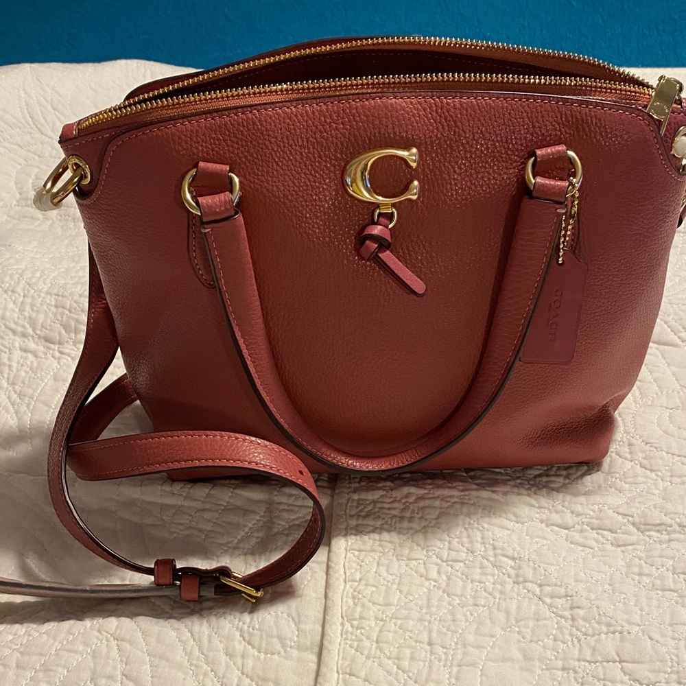 Coach Women's Rose Leather Shoulder Bag